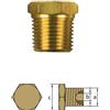 Tecnoseal 01317TP Tappo Anodo th.1 2'' gas conico Yanmar Barrotti Motori otton
