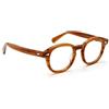 Occhiale Tipo Johnny Depp Simile a Moscot Lenti Trasparenti, Blonde
