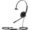 Yealink UH34 Mono Teams Auricolare Cablato A Padiglione Ufficio USB tipo A Nero