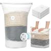 Cozary Set di 4 Sacchetti Sottovuoto Vestiti, XXL+Grande+Medio+Piccolo, Antiumidità per Abiti & Piumoni - Riutilizzabile & Antipolvere