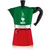 Bialetti Caffettiera Moka Express Tricolore 6 Tazze Manico anti scottatura Non adatta a