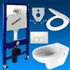 Geberit Duofix Elemento da Parete + Tiefspuel Wc + Delta 50 + Sedile Soft Close