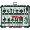 Bosch SET FRESE PROFESSIONALI 15 PZ MISTE PER LEGNO ACCESSORIO FRESATRICI VERTICALI CO