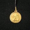 Pendente Oro 18K 750 Mls. Medaglia Angelo Del Guarda 14,8 MM.