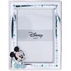 VALENTI & CO. - Disney Baby - Topolino - Cornice Portafoto in Argento per Bambini, Idea Regalo Battesimo, Nascita o Compleanno (13x18 cm)