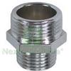 UTENSILERIA 10PZ NIPLES RIDOTTO OTTONE CROMATO MM 3 8"X 1 2":
