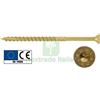 UTENSILERIA 100PZ VITI PORTANTI X LEGNO TESTA SVASATA PIANA TORX MM. 6X200: