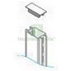UTENSILERIA 10PZ ZAF SCAFFALATURA TAPPO X PIANTANA BIFACCIALE GONDOLA GRIGIO:
