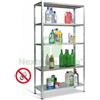 UTENSILERIA 1PZ KIT SCAFFALI AD INCASTRO ZINCATO ASTE SPEZZATE CM. 100X40X186 H: