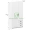 UTENSILERIA 1PZ KIT ARMADIO SPRINT 2ANTE 3CASSETTI BIANCO: