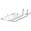 UTENSILERIA 1PZ GANCIO PORTABLISTER PFC PFT Ï MM. 3,5X20 CM. COL. GRIGIO RAL9006: