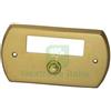 UTENSILERIA 1PZ CAMPANELLO OVALE CON PULSANTE IN OTTONE: