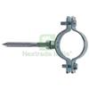 UTENSILERIA 10PZ COLLARE PESANTE IN ACCIAIO ZINCATO PER TUBI "CPT" 3 4" PLUS PER TUBI Ø MM.: