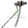 UTENSILERIA 2PZ GALLEGGIANTE TIPO CATIS PER CASSETTE WC 3 8" SENZA SFERA: