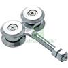 UTENSILERIA 2PZ CARRELLO A 4 RUOTE CON CUSCINETTO MEDIO SCORREVOLE ART. 4C MM.127X22: