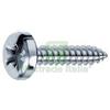 UTENSILERIA 500PZ VITI AUTOFILETTANTI TESTA CILINDRICA ACCIAIO ZINCATO BIANCO Ø MM.4,2X9,5: