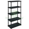 UTENSILERIA 1PZ SCAFFALE UNIVERSAL 84 5 PER INTERNI CON 5 RIPIANI NERO ART.133 CM.80X40X180: