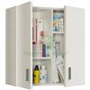 UTENSILERIA 1PZ KIT PENSILE 2 ANTE MULTIUSO 59X27XH60 CM BIANCO: