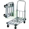 UTENSILERIA 1PZ CARRELLO PORTATUTTO A 4 RUOTE PIEGHEVOLE ALLUM. ACCIAIO PORTATA KG.150: