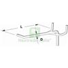UTENSILERIA 1PZ GANCIO SEMPLICE PFC PFT Ï MM. 3X16 CM. COL. GRIGIO RAL9006: