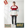 Rifle FELPA Garzata Leggera Girocollo "RIFLE" con stampa 100%COTONE-Vintage-AFFARE-60%