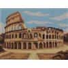 QUADRO CANOVACCIO MEZZO PUNTO PICCOLO DA RICAMARE 18 x 24 " COLOSSEO "