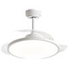 BES Ventilatore Da Soffitto Con Luce Led Pale Scomparsa 80W Lampadario Sospensione