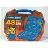 BLACK+DECKER BLACK & DECKER SET 48 ACCESSORI PER AVVITARE E PUNTE PER TRAPANO A5386