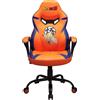 SUBSONIC SEDIA DA GAMING DRAGON BALL Z, POLTRONA ERGONOMICA DA UFFICIO NERO E ORO, CON LI