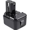 Tecmana BATTERIA RICAMBIO 12V 4AH NI MH COMPATIBILE HITACHI EB1212S EB1214L EB1214S EB12