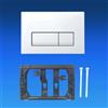 Geberit Placca di Comando Delta51 Bianco Per Basic Up 100 Cisterna Bedienplatte