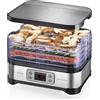 MACOM Essiccatore Alimentare Frutta Elettrico 5 Vasi 450 Watt Nero Macom 871 Superdry