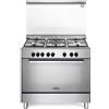 De Longhi Cucina a Gas 5 Fuochi Forno Elettrico Cl. A Coperchio Inox DEMX 96 SG De Longhi