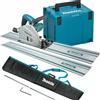 Makita SP6000J2B Sega Circolare ad affondamento a corrente 165 mm + 2 x Binario