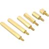 uxcell M2,5 Viti Fissaggio 60pz Ottone Esagonali PCB Fissaggio Oro
