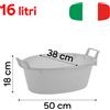 Stefanplast Bacinella Ovale Catino Vaschetta Catinella Tinozza Polietilene Multiuso 12L-75L