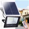 FOYU Kit faro led pannello solare crepuscolare faretto 10 w luce bianca telecomando