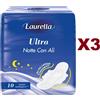 LAURELLA 3 PZ LAURELLA ULTRA NOTTE CON ALI-10 ASSORBENTI CON ALI PIU' LUNGHE E SAGOMATE