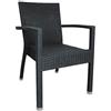 Bolero DL477 poltrona in rattan, antracite (confezione da 4)