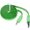 091529A Cavo Dati Led Lace Luminoso Cordino Microusb Verde Per Lg Gw600 Gw620 Gw880