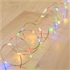 Rebeca Shop 2 MICROLED CATENA LINEARE 50 LED MULTICOLOR 5M BATTERIA 3 GIOCHI DI LUCE NATALE