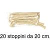 CILLI STOPPINO STOPPINI PER TORCIA BAMBOO LAMPADA OLIO CANDELA COTONE 20 PEZZI CM 20