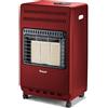 E.C.M. TERMODOMESTICI SRL Stufa a Gas ad Infrarossi 3 Mattoni con Ruote RS42H Rosso Royal