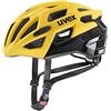 uvex race 7, casco sicuro ad alte prestazioni unisex, regolazione individuale delle dimensioni, aerazione ottimizzata, sunbee-black matt, 56-61 cm