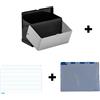 Buffetti Edipro Schedario 02288 Buffetti + conf. 100 schede rigate BLU E3246BL + Rubrica A/Z