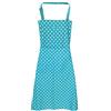 Laroom 13671 - Grembiule Cucina Pois con Doppia Tasca, Colore: Blu