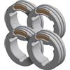 GYS - SET 4 RULLI TWIN TIPO F - FILO PIENO ALLU Ø 1.2/1.6 (ARANCIO/GIALLO) - 061910