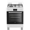 BEKO Cucina Forno Elettrico Ventilato 4 Fuochi 60x60 cm FBE62310GW