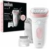 Braun Silk-pil 7 7-030 Epilatore Elettrico Donna Per Una Epilazione Semplice Bia