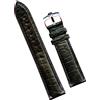 Omega and Montbrillant Peaux Gen. Alligator Nero MB Cinturino 17Mm E Fibbia In Acciaio Omega Originale